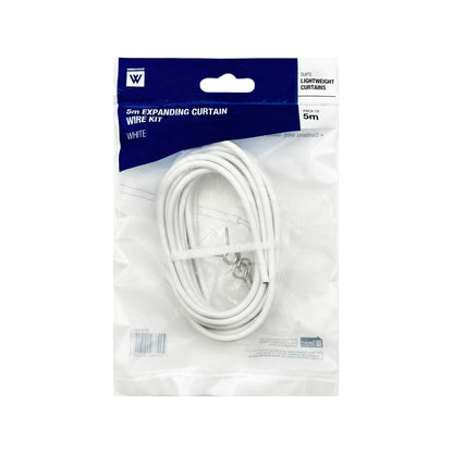 Windoware Expanding Curtain Wire Kit - 5m