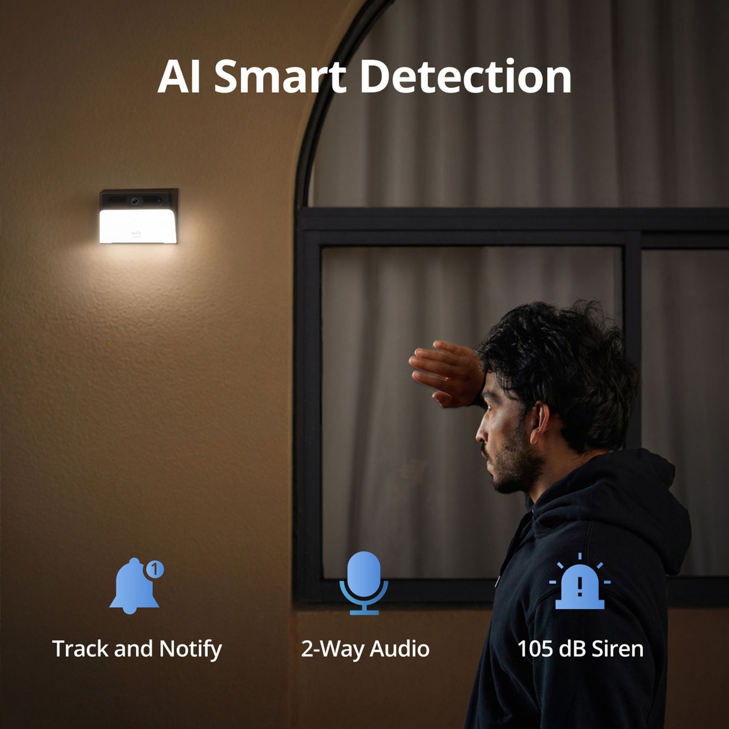 Eufy S120 Security Solar Wall Cam Light - 300 Lumens - 2K