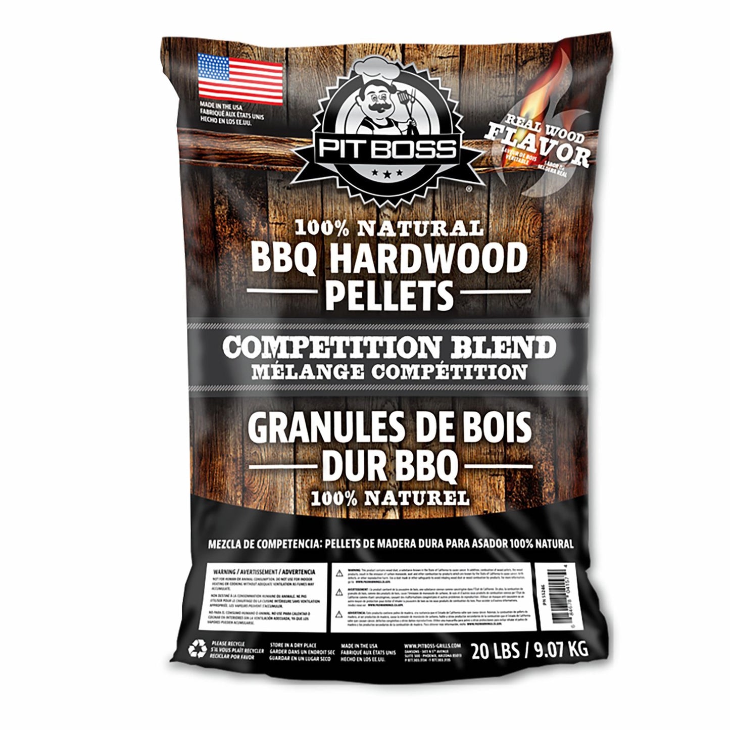Pit Boss Hardwood BBQ Pellets - Competition Blend - 9kg