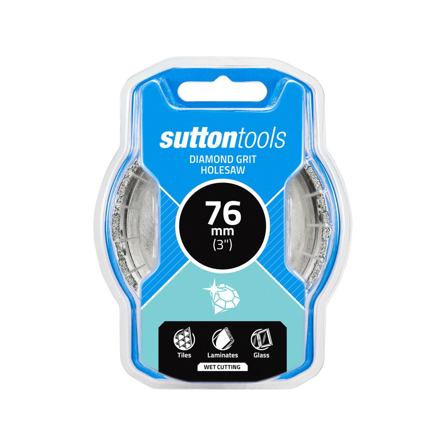Sutton Tools Diamond Grit Holesaw - 76mm