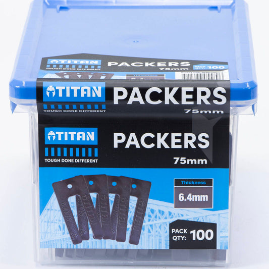 Titan Window Packers - 4 x 75mm - 100 Piece
