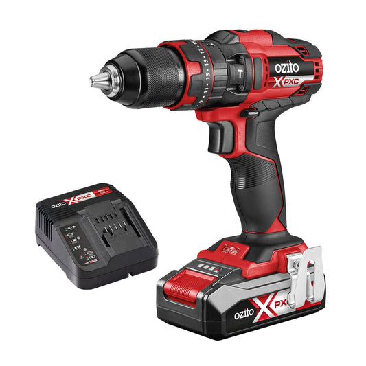 Ozito PXC 18V 13mm Hammer Drill Kit PXHDK-250