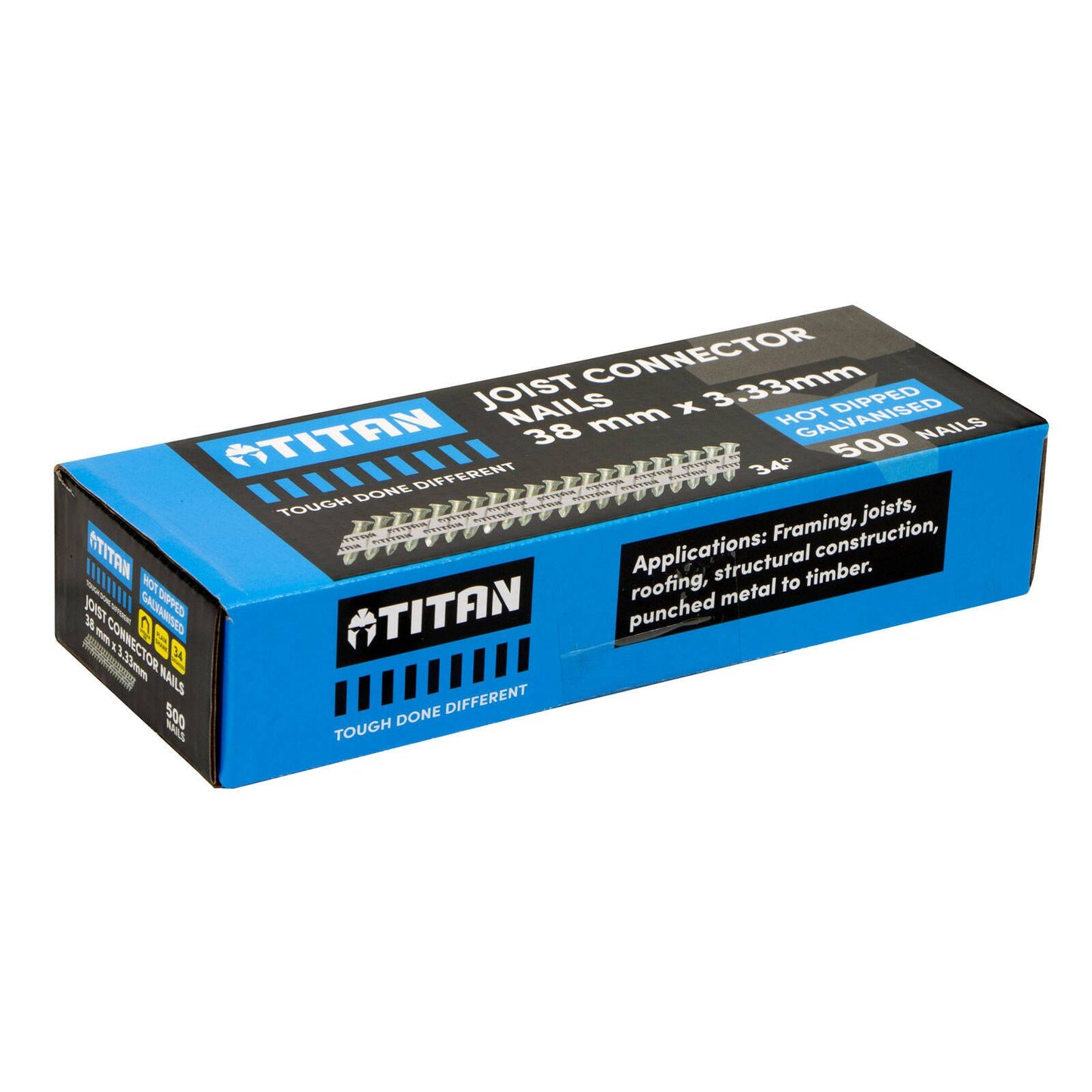 Titan Joist Connector Collated Nails - 38 x 3.33mm - 500 Pack