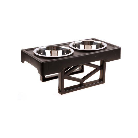 Pet Zone Black Adjustable Dog Feeder