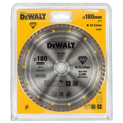 Dewalt Turbo Diamond Wheel - 180 x 22mm