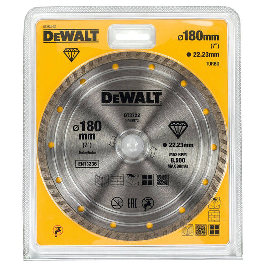 Dewalt Turbo Diamond Wheel - 180 x 22mm