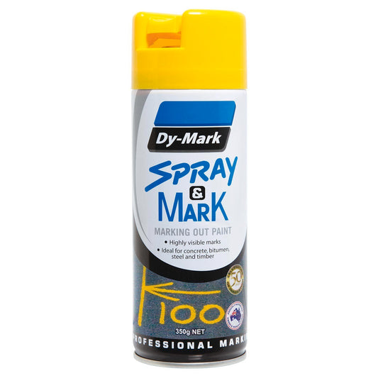 Dy-Mark Yellow Spray Mark Paint - 350g