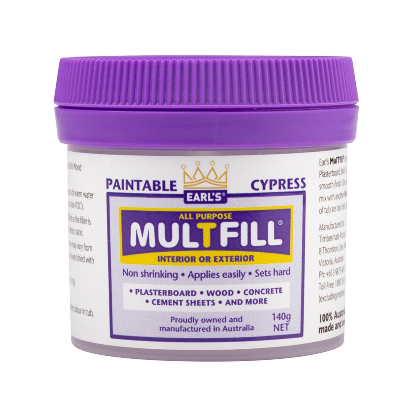 Earl's Cypress Multfill Ready to Use Filler - 140g