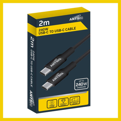 Antsig 240W USB C to USB C Cable - 2m