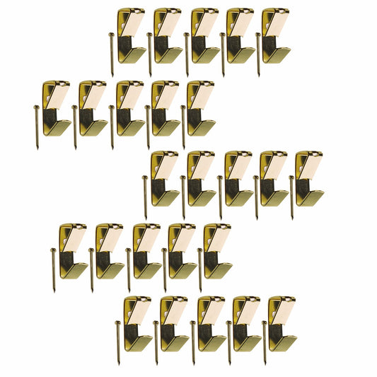 Everhang Brass Plated Picture Hanging Hook - 8kg - 25 Pack