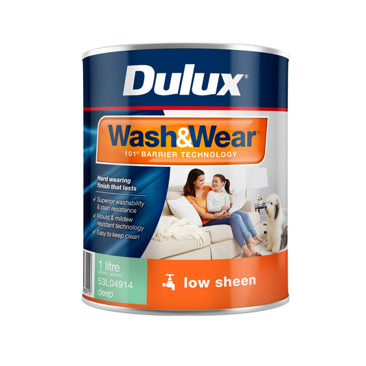 Dulux Interior Paint Wash Wear Low Sheen - 1L - Deep