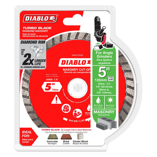 Diablo Diamond Disc - 5" - Turbo Cut Off