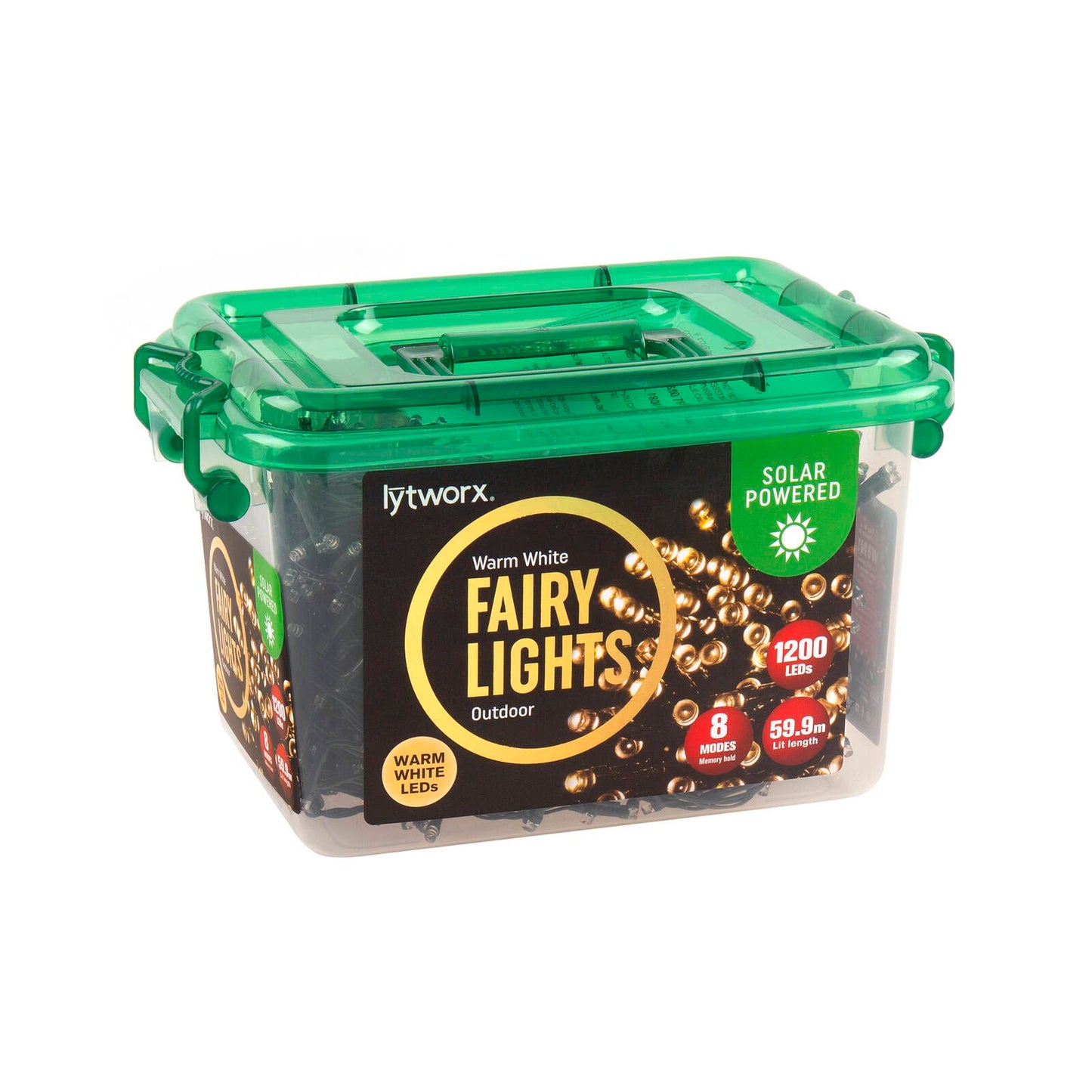 Lytworx Solar Fairy Lights - 1200 Pack - 59.9m - Warm White