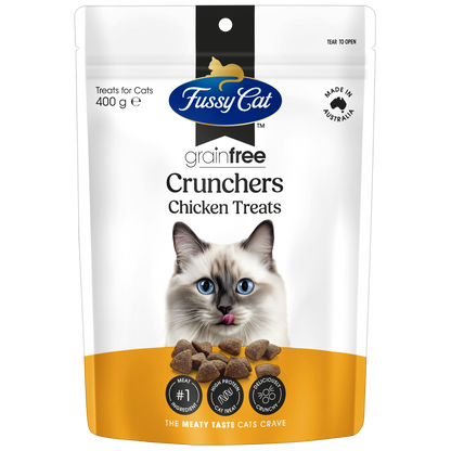 Fussy Cat Chicken Crunchers Cat Treats - 400g