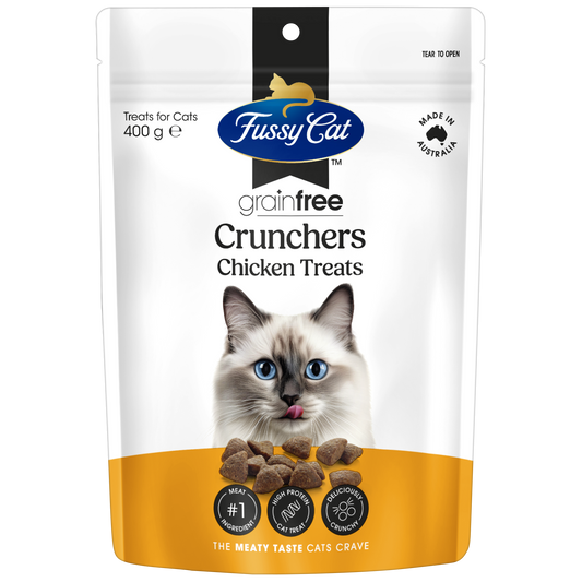 Fussy Cat Chicken Crunchers Cat Treats - 400g