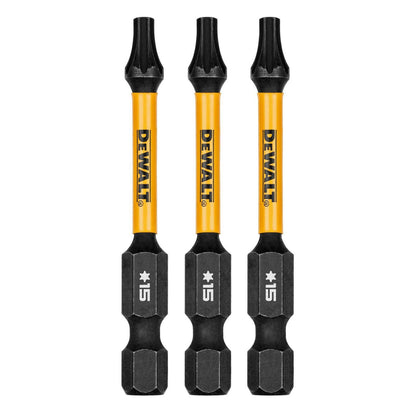 Dewalt Flextorq Screwdriver Bit - 57mm TX15 - 3 Pack
