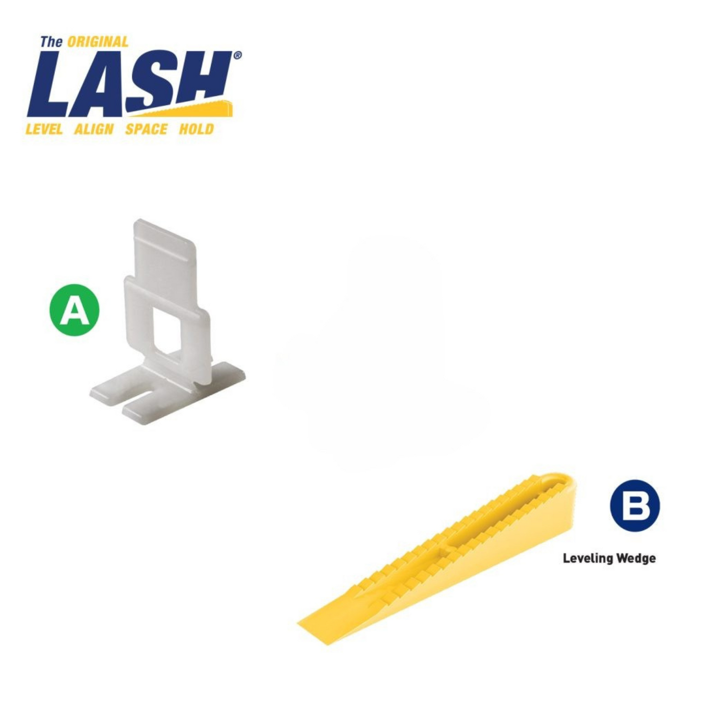 QEP Lash Tile Levelling Wedge - 8 x 65mm - 300 Pack