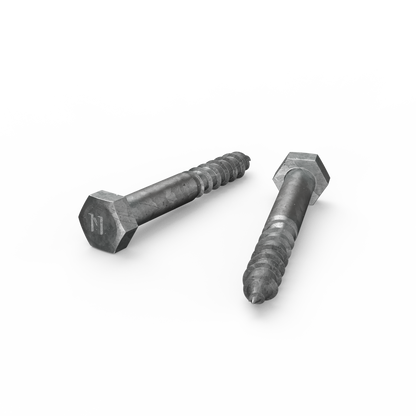 Zenith Hot Dip Galvanised Hex Head Coach Screws - M10 x 75mm - 25 Pack