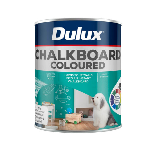 Dulux Chalkboard Paint 1L Water Based Ultra Deep Colour Benefit