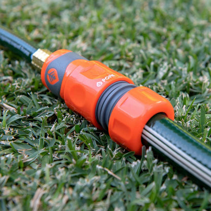 Pope Hose Coupler - 18mm to 12mm - Orange