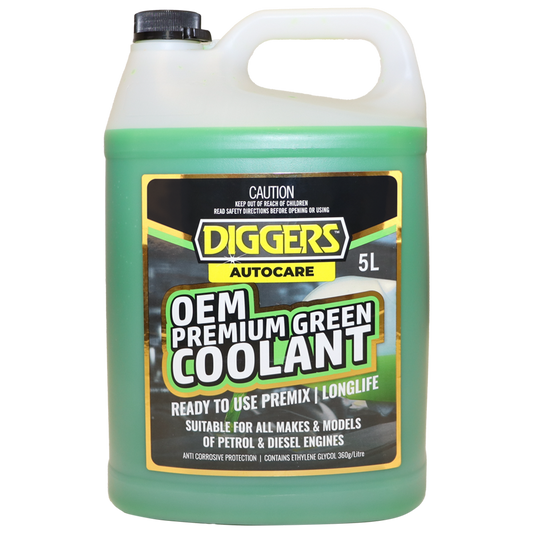 Diggers OEM Premium Green Coolant - 5L