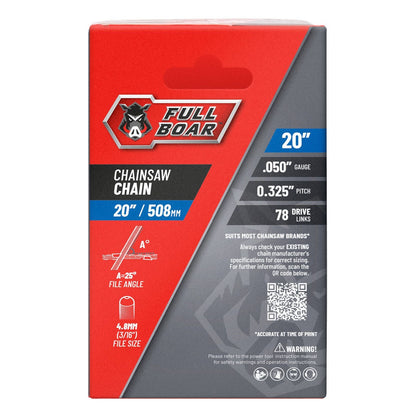 Full Boar Chainsaw Chain - 20" - 508mm - 78 Drive Links