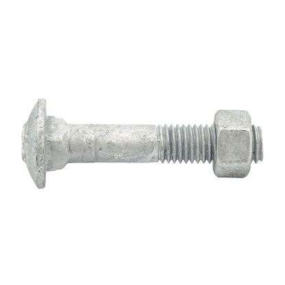 Zenith M12 x 65mm - Hot Dip Galvanised Cup Head Bolts & Nuts - 12 Pack