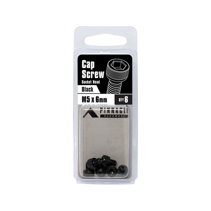 Pinnacle Black Oxide Socket Head Cap Screw - M5 x 6mm - 6 Pack