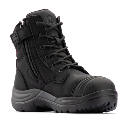 Bata Industrials Women's Black Luna Zip Side Safety Boot - US 11