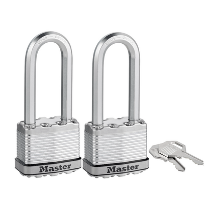 Master Lock Magnum Padlock - 50mm - 64mm Shackle - 2 Pack
