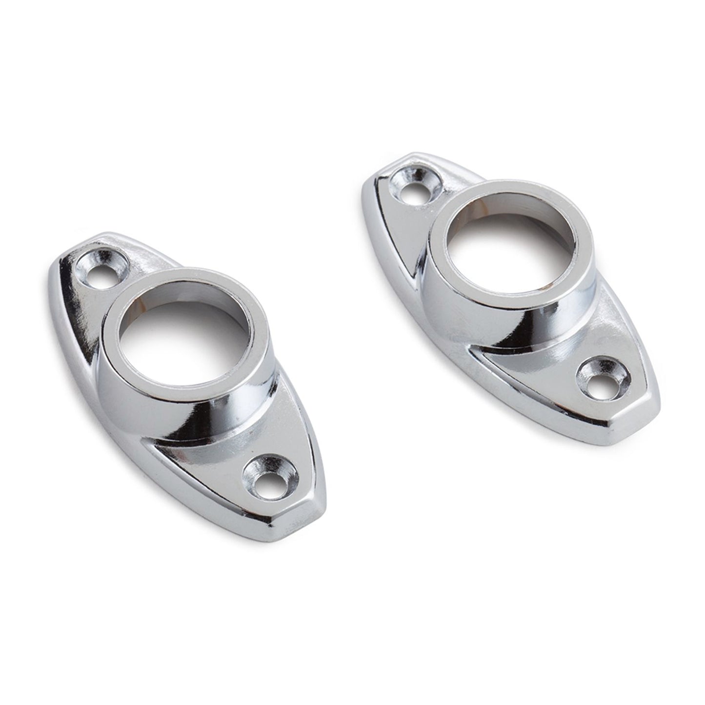 Sandleford Chrome Oval Flange - 16mm - 2 Pack