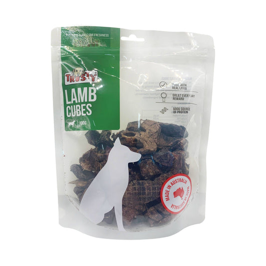 Trusty Premium Lamb Cubes Dog Treats - 100g