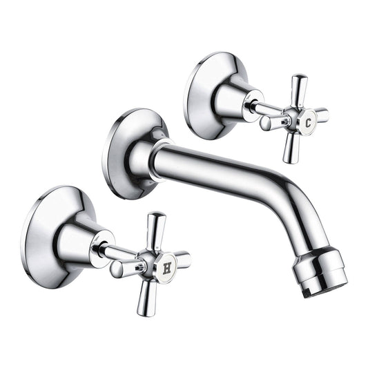 Estilo Bath Set Chrome - Jumper Valve Spindle, 140mm Spout reach