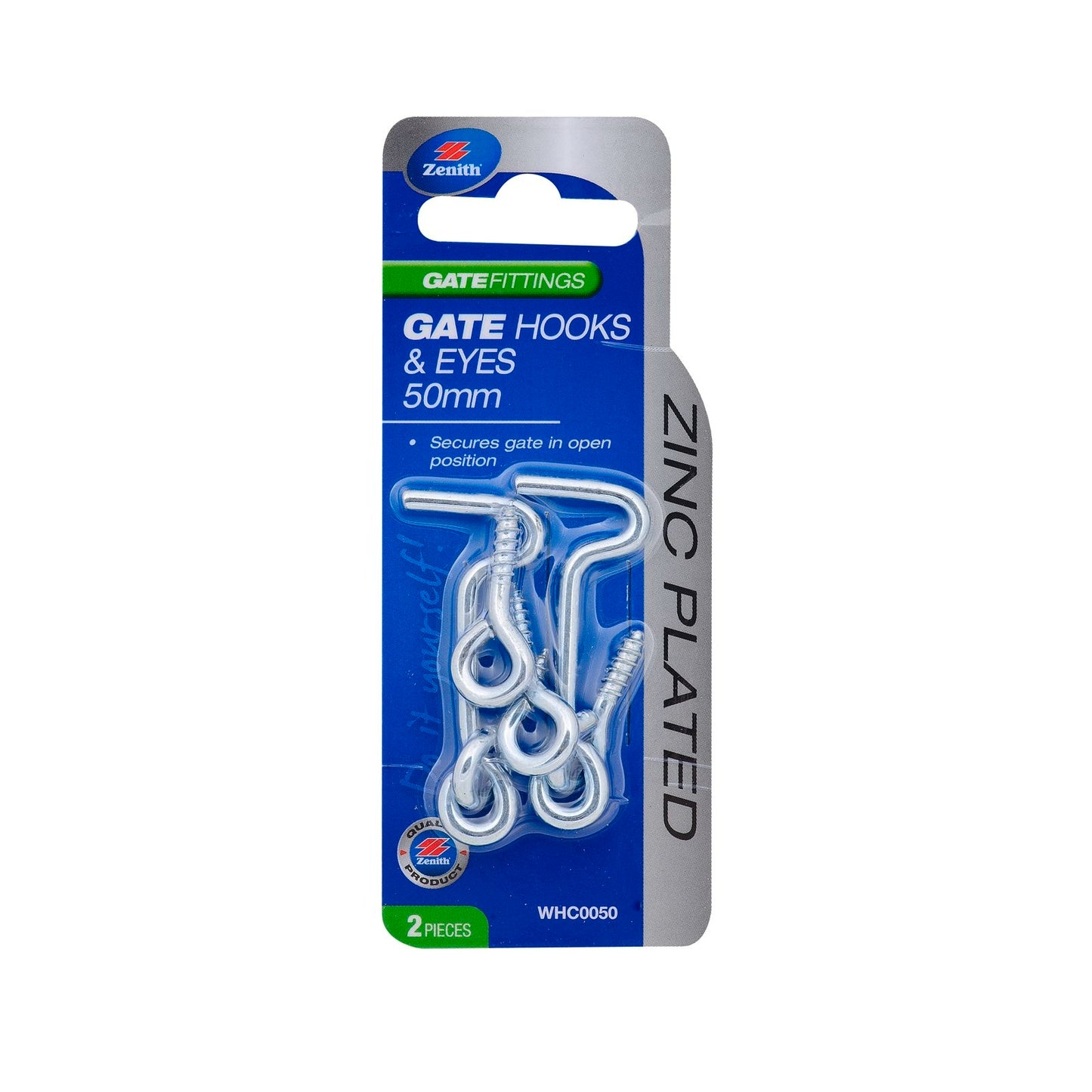 Zenith Gate Hooks and Eyes - 50mm - 2 Pack