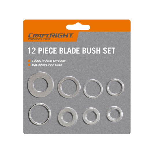 Craftright 12 Piece Circular Saw Bush Set