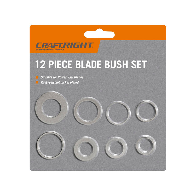 Craftright 12 Piece Circular Saw Bush Set