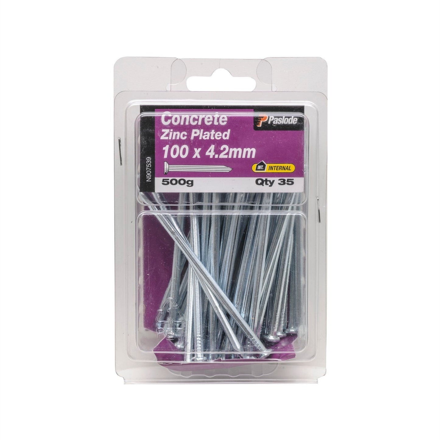 Paslode Concrete Nails - 100 x 4.2mm - 35 Pack