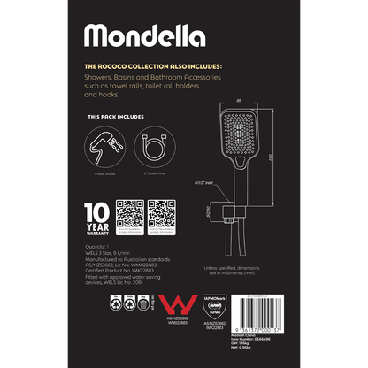 Mondella Chrome Hand Shower Set