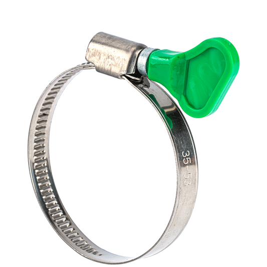 Holman Stainless Steel Hose Clamp with Butterfly Grip - 35-53mm