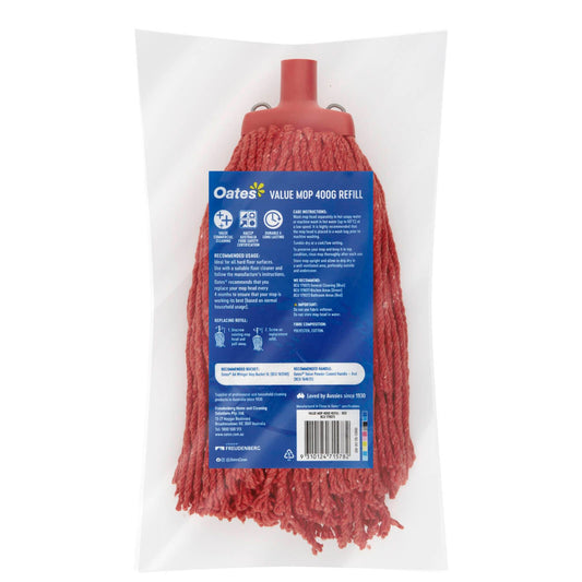 Oates Value Mop 400g Refill Red