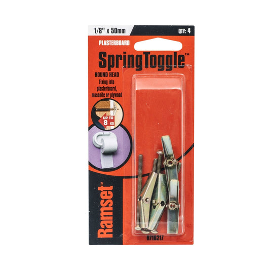 Ramset Toggle Spring - 1/8" x 50mm - 4 Pack