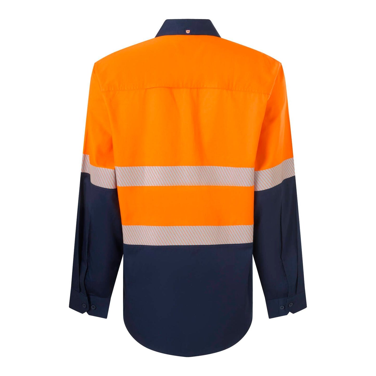 Citeco 2XL Long Sleeve Taped Shirt Hi Vis - Orange/Navy