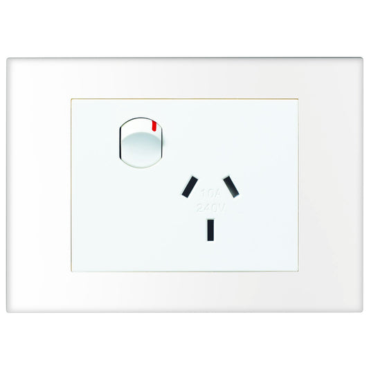 HPM Vivo Single Powerpoint - 118 x 85mm - White
