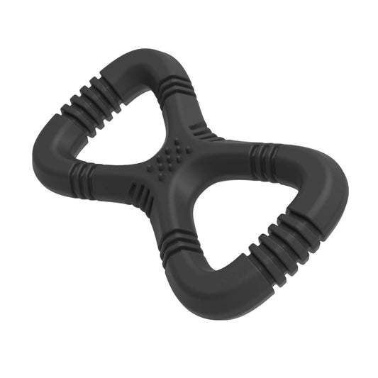 Gladiator Large Black Tug Rubber Dog Toy