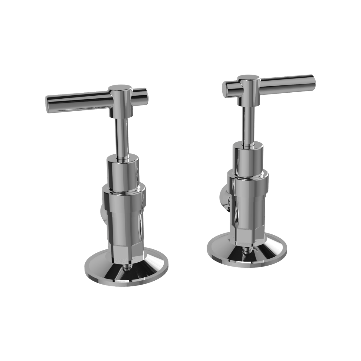 Ezyfix Chrome Modern Lever Washing Machine Taps 3 4 Turn Durable Design
