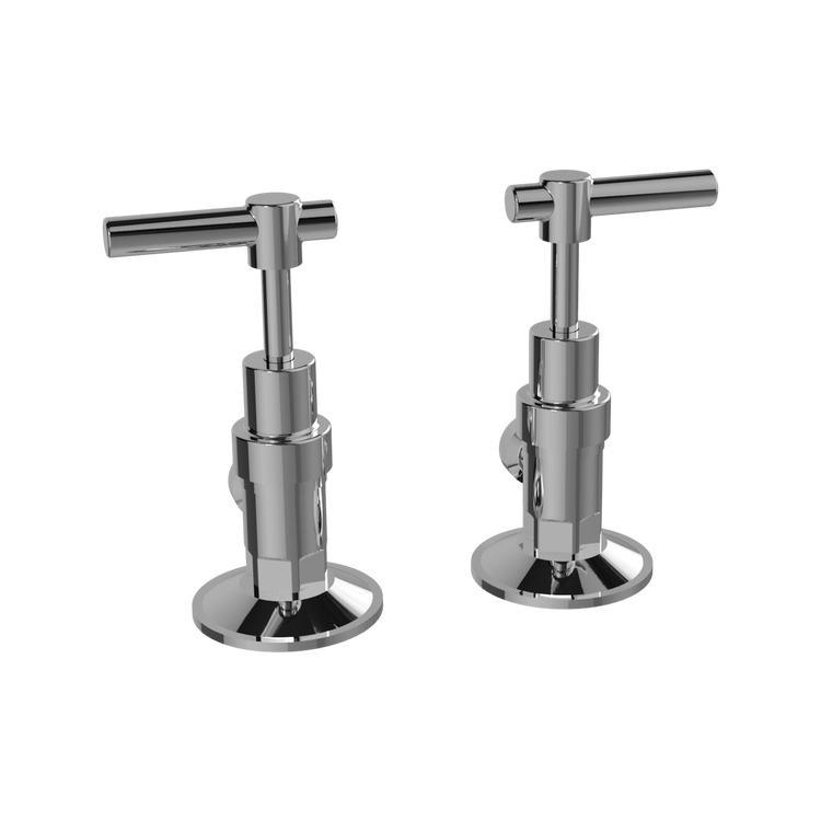 Ezyfix Chrome Modern Lever Washing Machine Taps Lead Free Easy DIY Install Kit