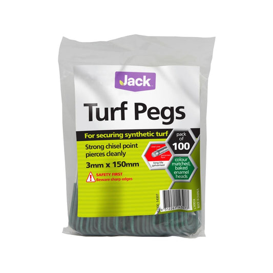 Jack 3mm x 150mm Turf Pegs 100 Pack