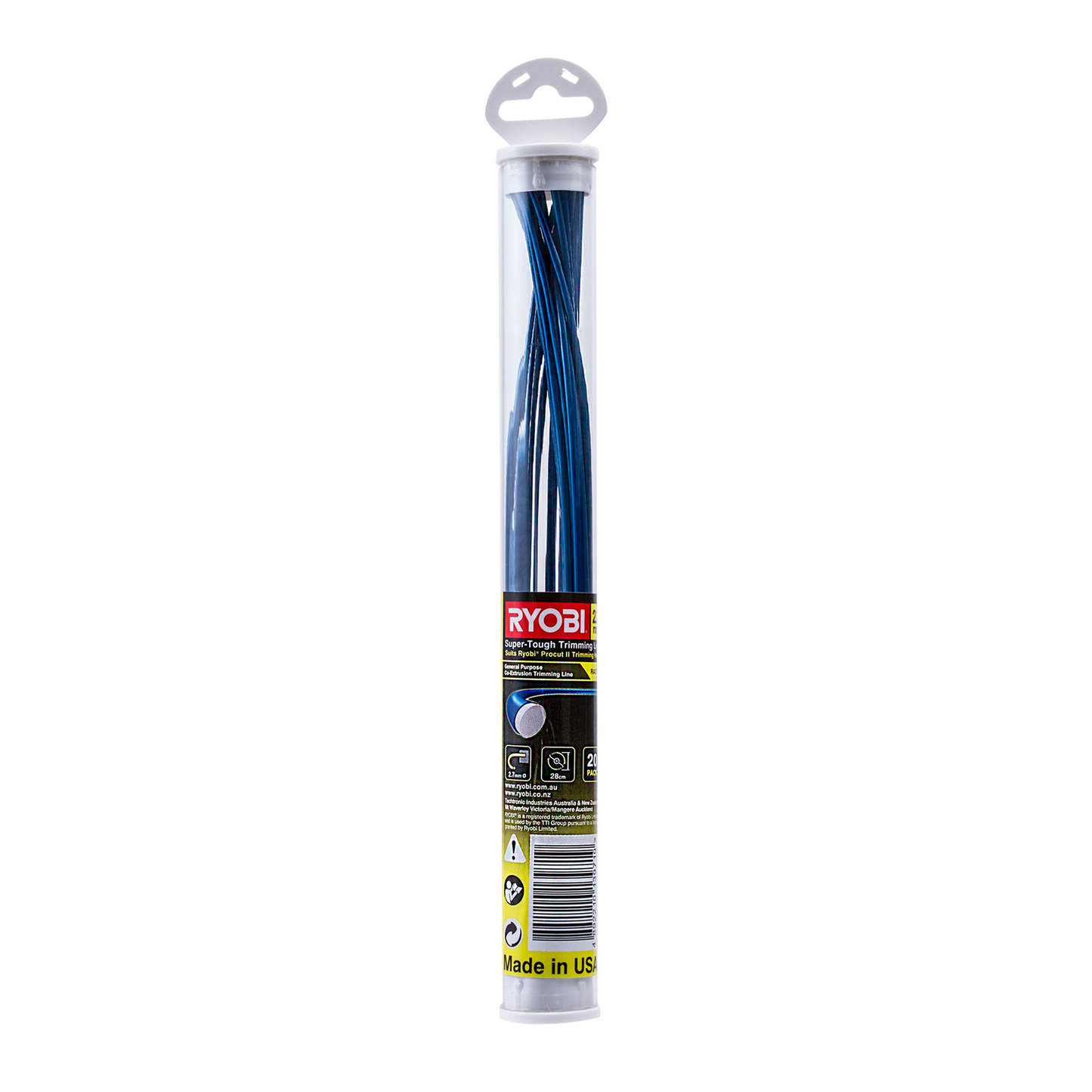 Ryobi Co-Extruded Trimmer Line - 2.7mm - 20 Pack