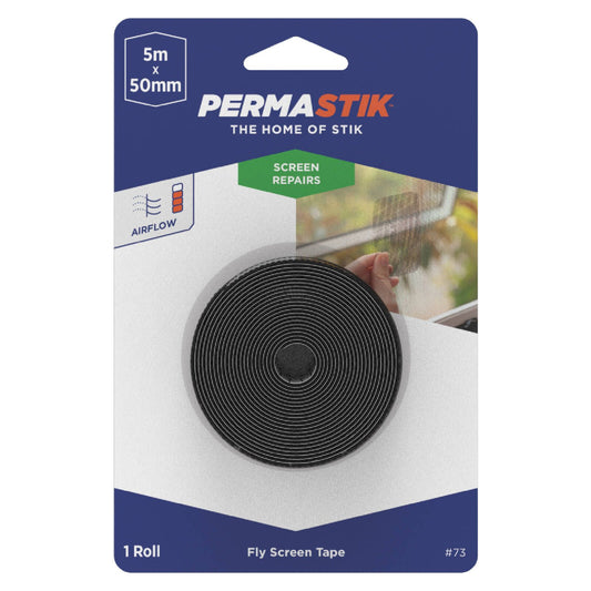 Permastik Flyscreen Repair Tape 5m x 50mm Roll