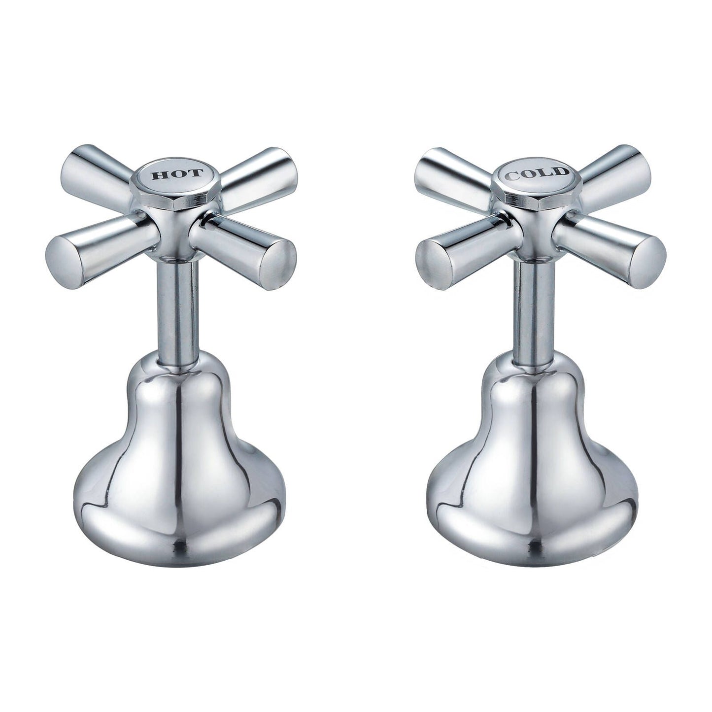 Shaw Mason Chrome Easy Clean Basin Top Assembly - 67 x 105mm - Pair